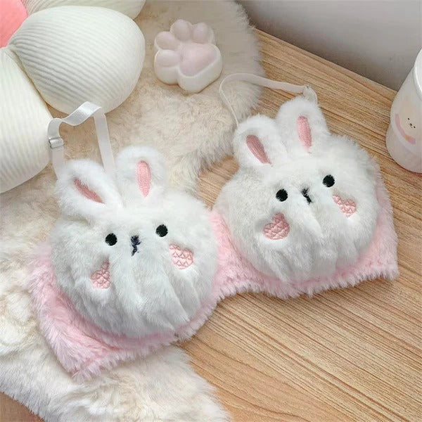 Undergarments New High Quality Sexy Cute Anime Soft Plush Design bra underwear Japanese cartoon rabbit underwear Bra & Panty Set 582
