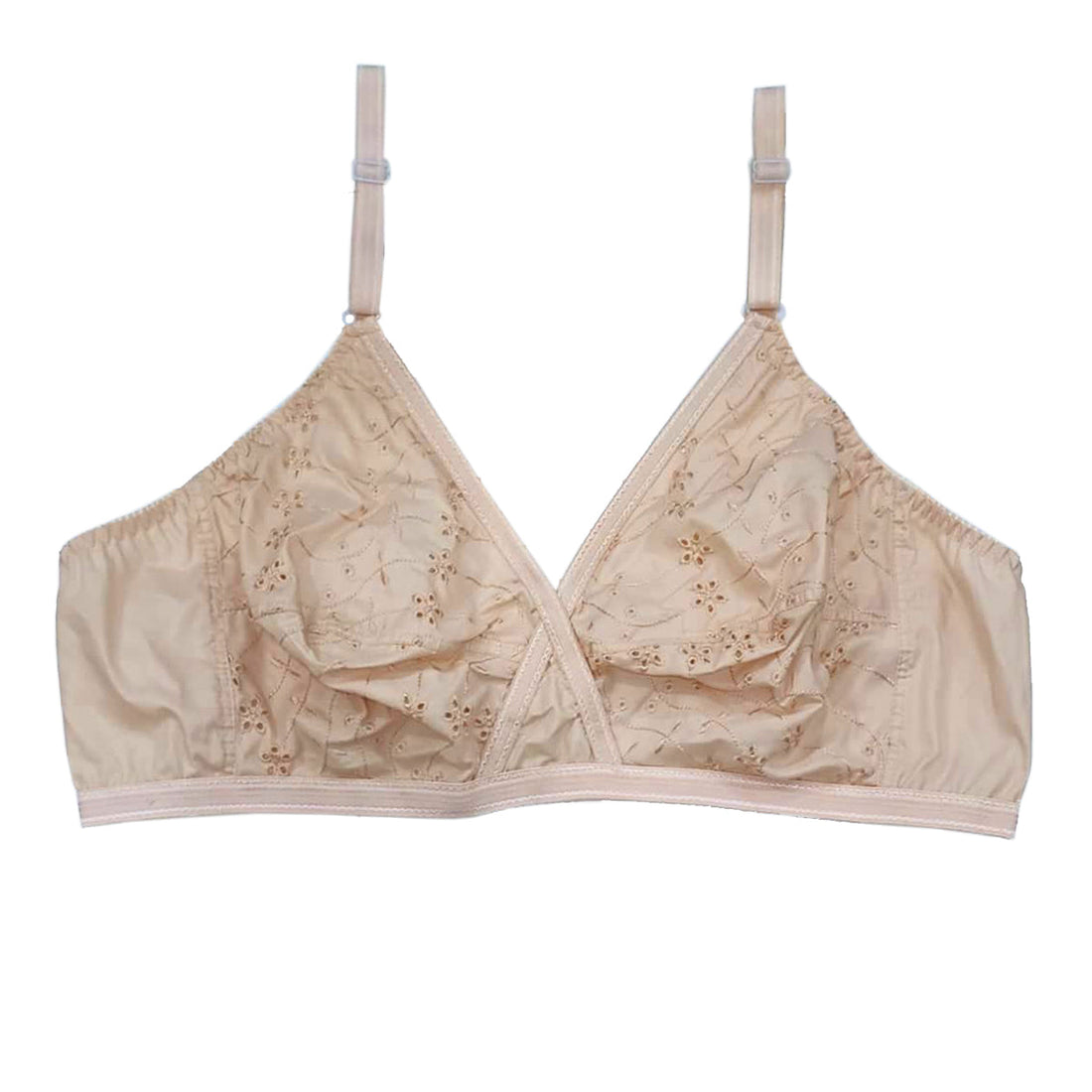 Shezaib 1 pcs Non Padded Soft Comfortable  Cotton  Plus Size Bra For Women