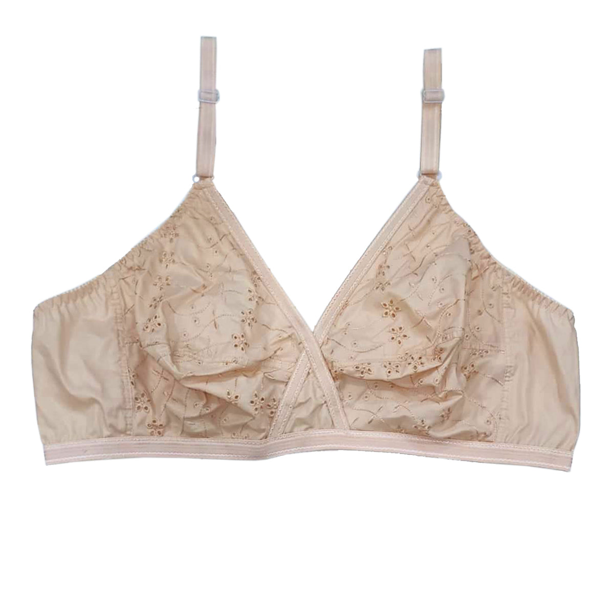 Shezaib 1 pcs Non Padded Soft Comfortable  Cotton  Plus Size Bra For Women