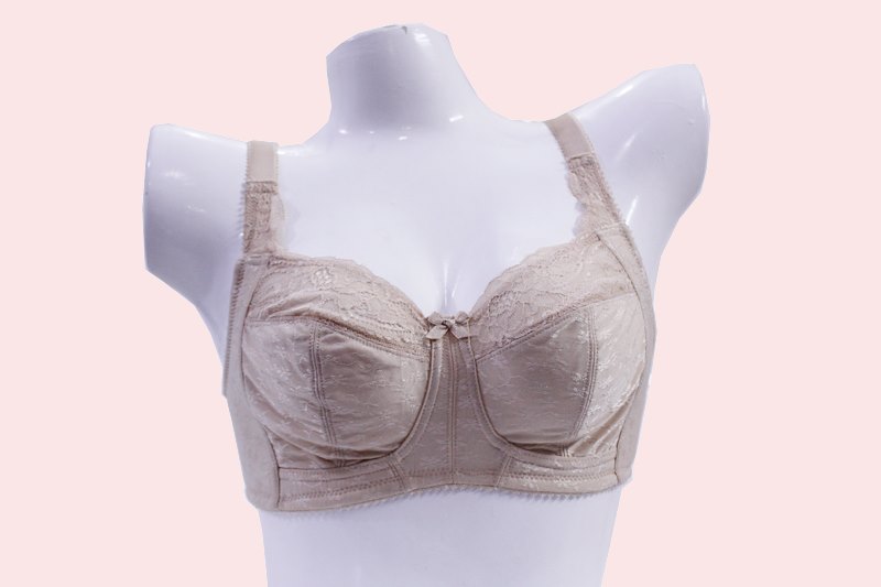 Exclusive Total Support Cotton Rich Embroidererd Bra Skin - 230496