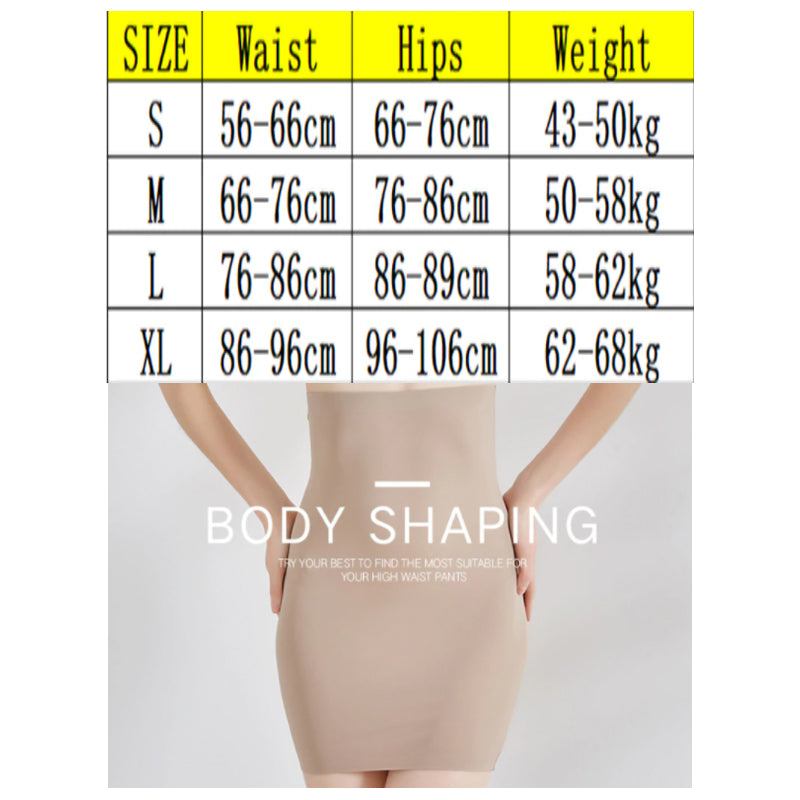 Women Seamless Slimming Half Slip Belly Control Body Shaper Lifter Shapewear 29488