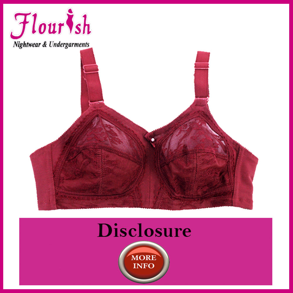 Disclosure  Non-Padded Non-Wired Full Coverage Bra Plus Size