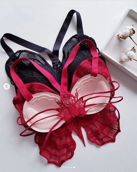 High Quality Backless Butterfly Lace Design Cross Back 556