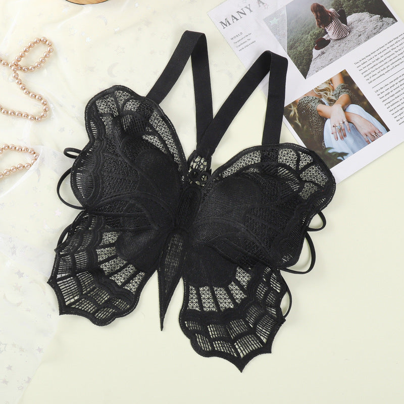 High Quality Backless Butterfly Lace Design Cross Back 556