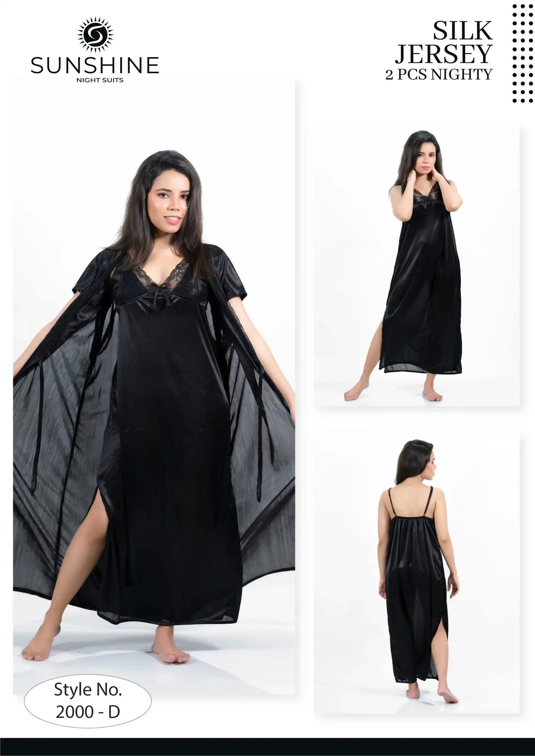 Black Silk Nighty 2000-D