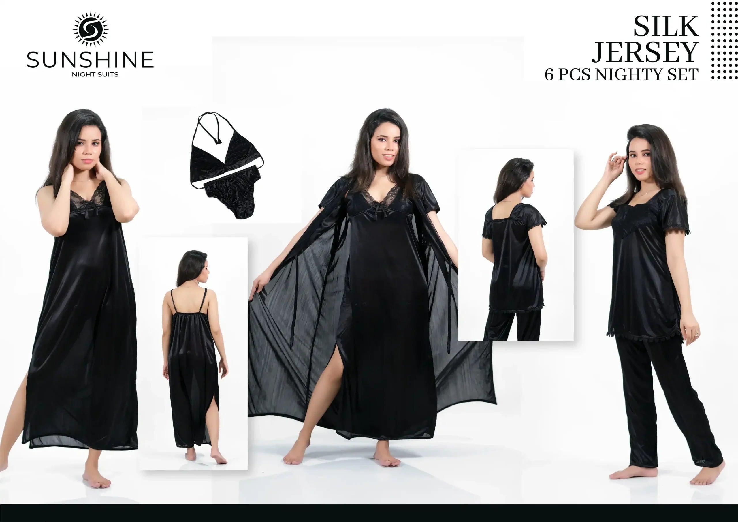Black Silk Nighty 6000-D