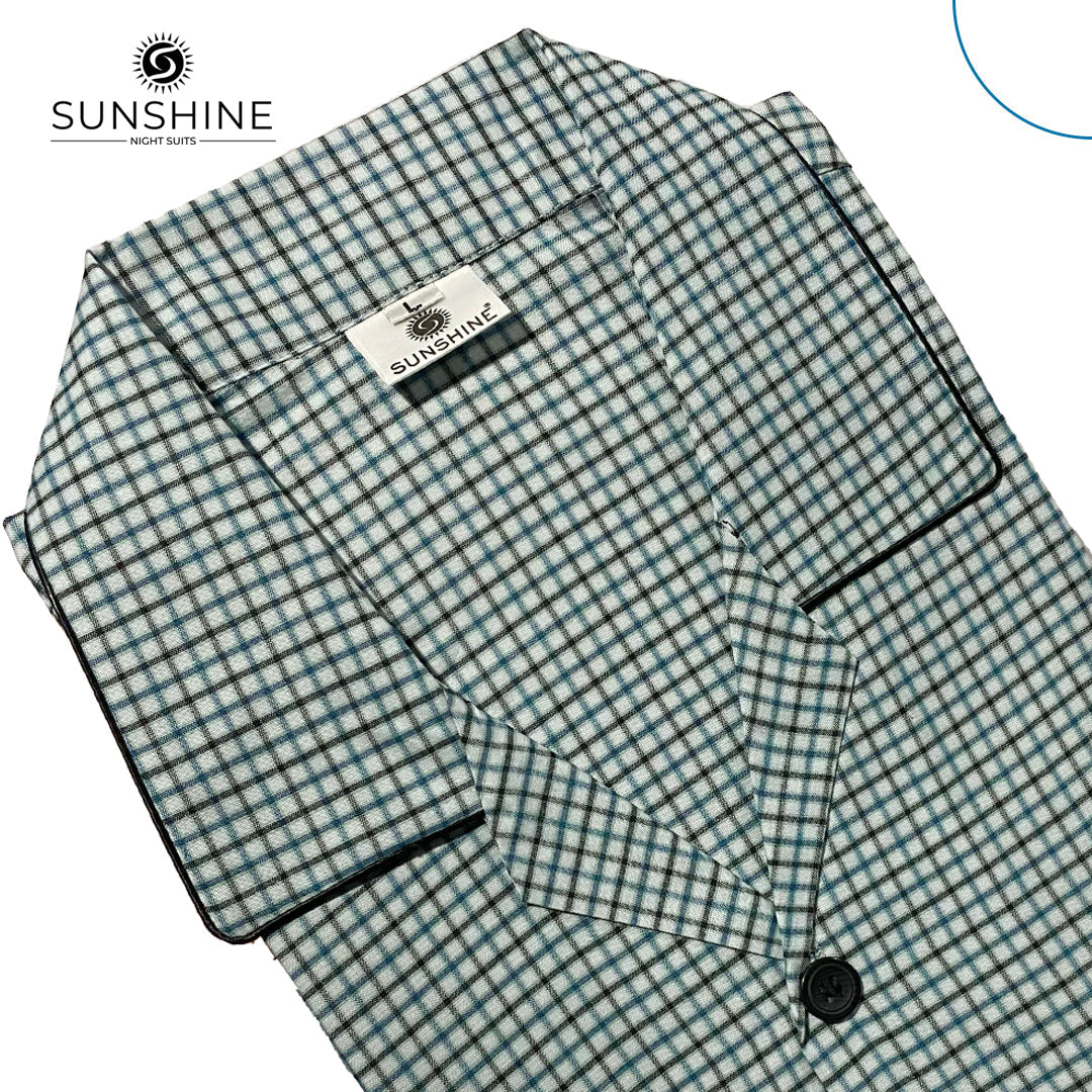 Light Green Check Night Suit – CH-117