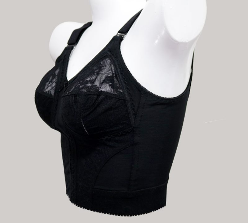 Lace Charm Non-Padded Full Cover Disclosure Bra Plus Size