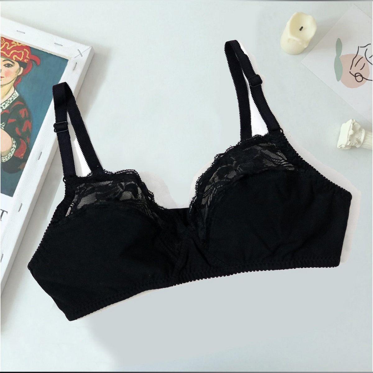 Wild Gentle-001 Non Padded & Non-Wired Cotton Full Cover Bra.