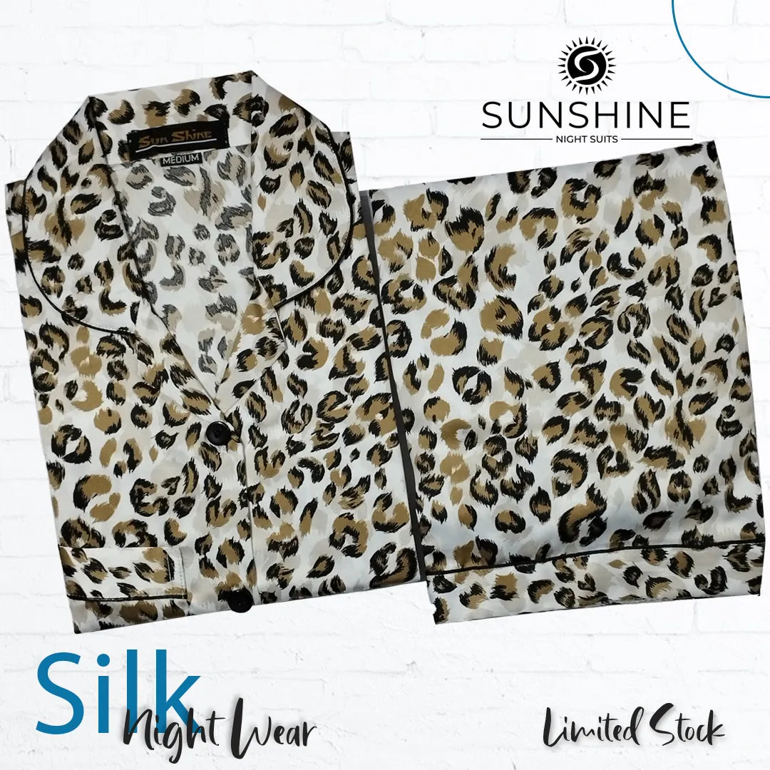 Leopard Printed Silk Nightdress – LPS-132