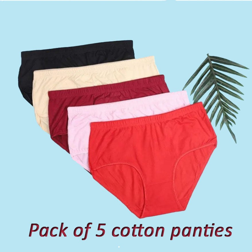 Budget Pack Comfortable Cotton Brief Women Seamless Underwear Panties