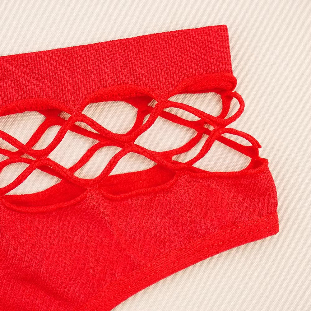 Pack Of 3 Sexy T Shape Mesh Hole Design G-string Panties 8850