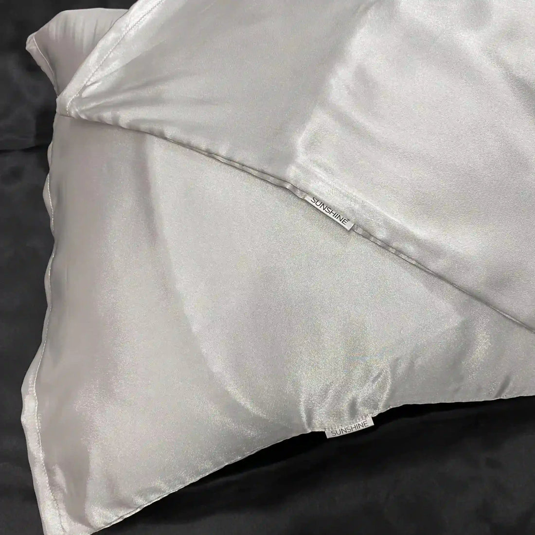 White Silk Satin Pillowcase