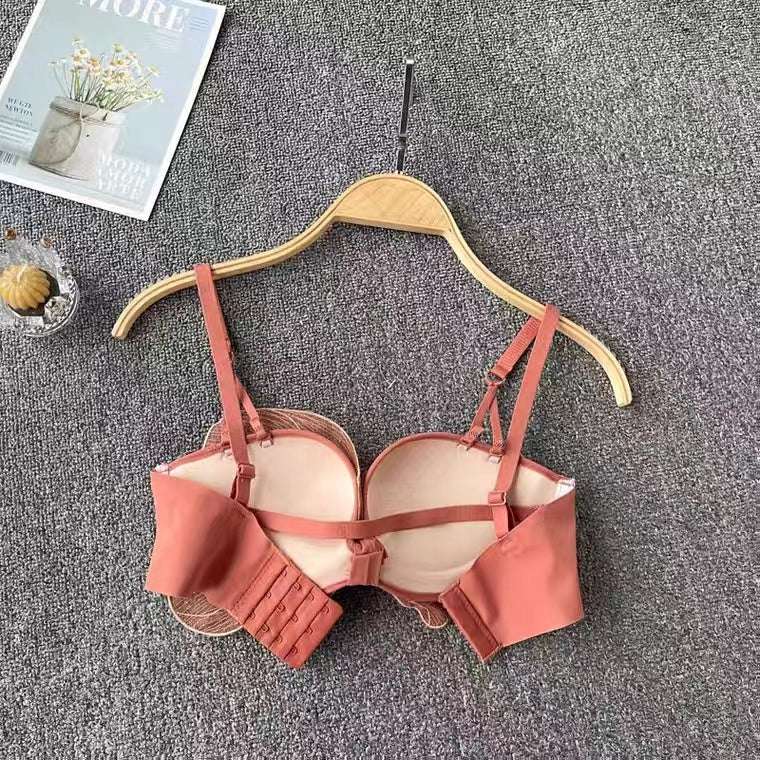 High quality bra lace bra women bra 3\4 cup bra gather bra seamless bra push up bra AB CUP