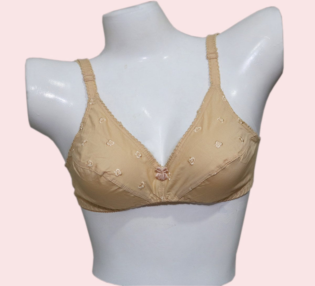 SASAN Non-Padded Embroidered Full Cover Cotton Bra