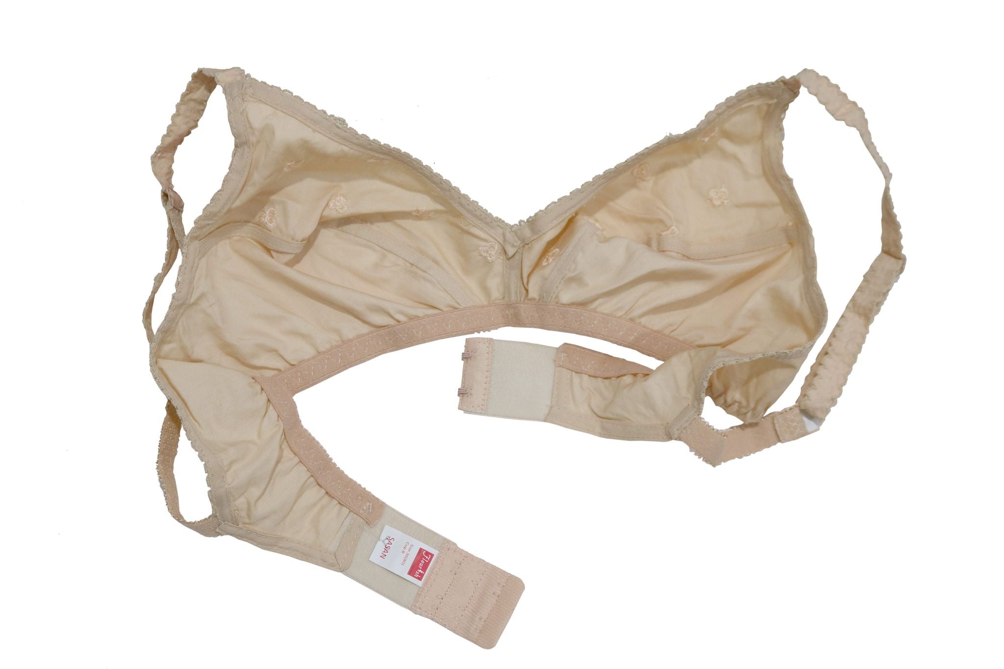 SASAN Non-Padded Embroidered Full Cover Cotton Bra